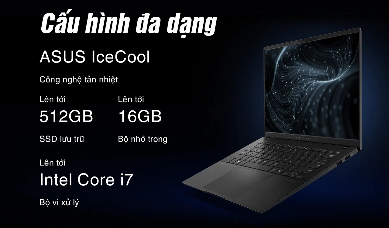 Asus Vivobook sở hữu cấu hình đa dạng