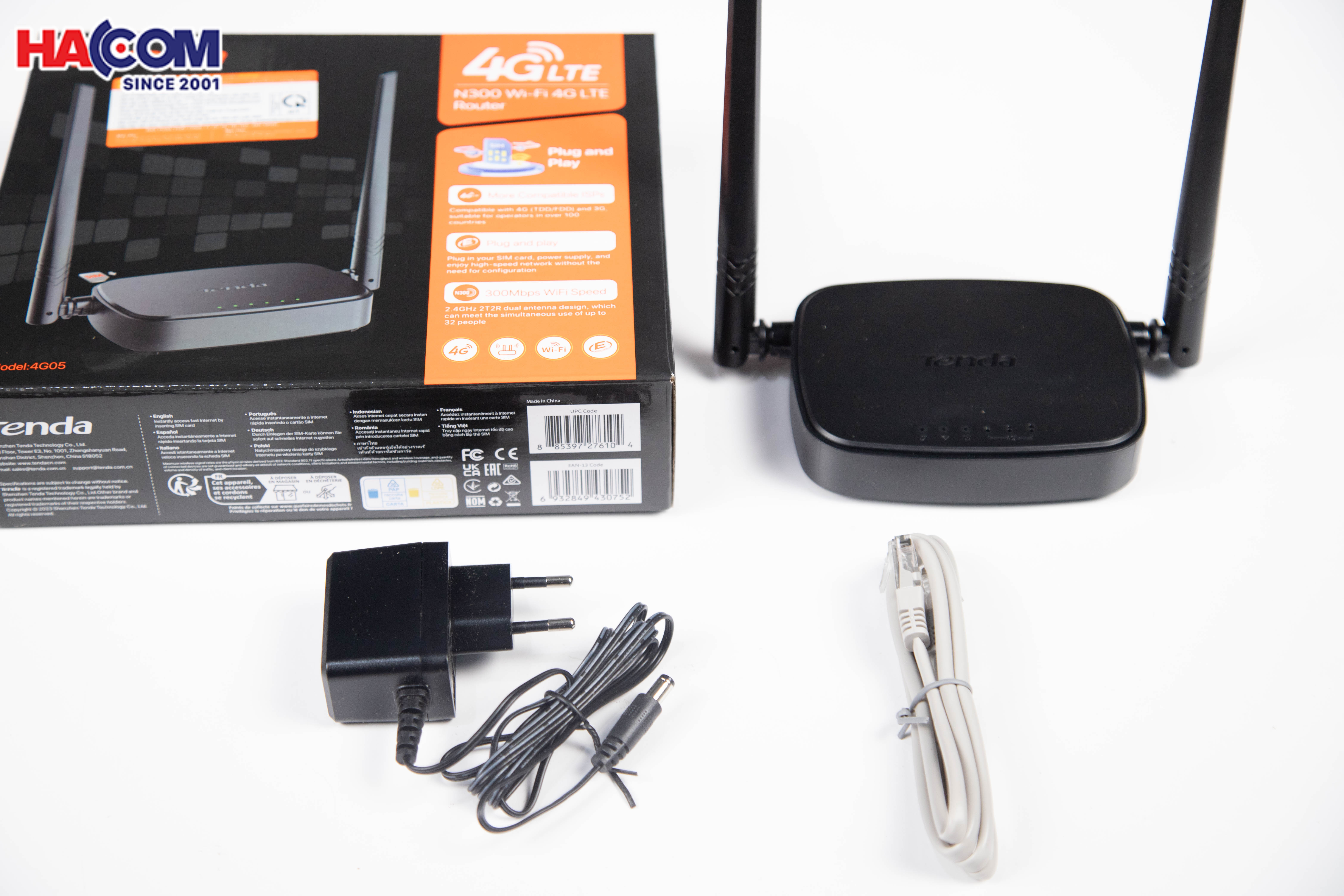 Router Wifi Tenda 4G05 dùng SIM 4G LTE 300Mbps 2