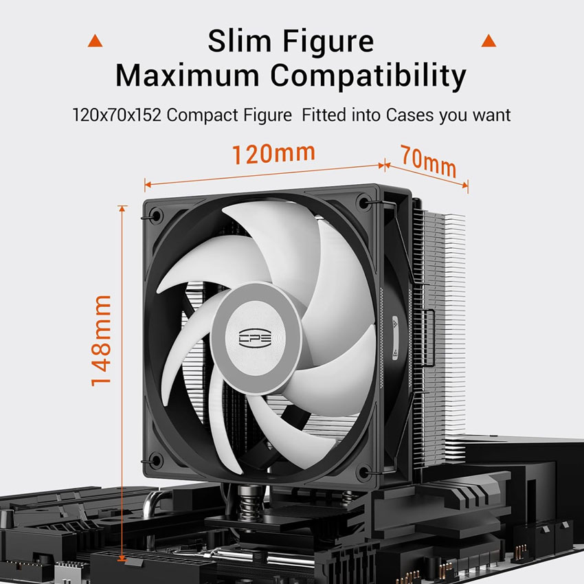 Tản nhiệt khí PC COOLER RT400 ARGB BK Black (Đen) 1