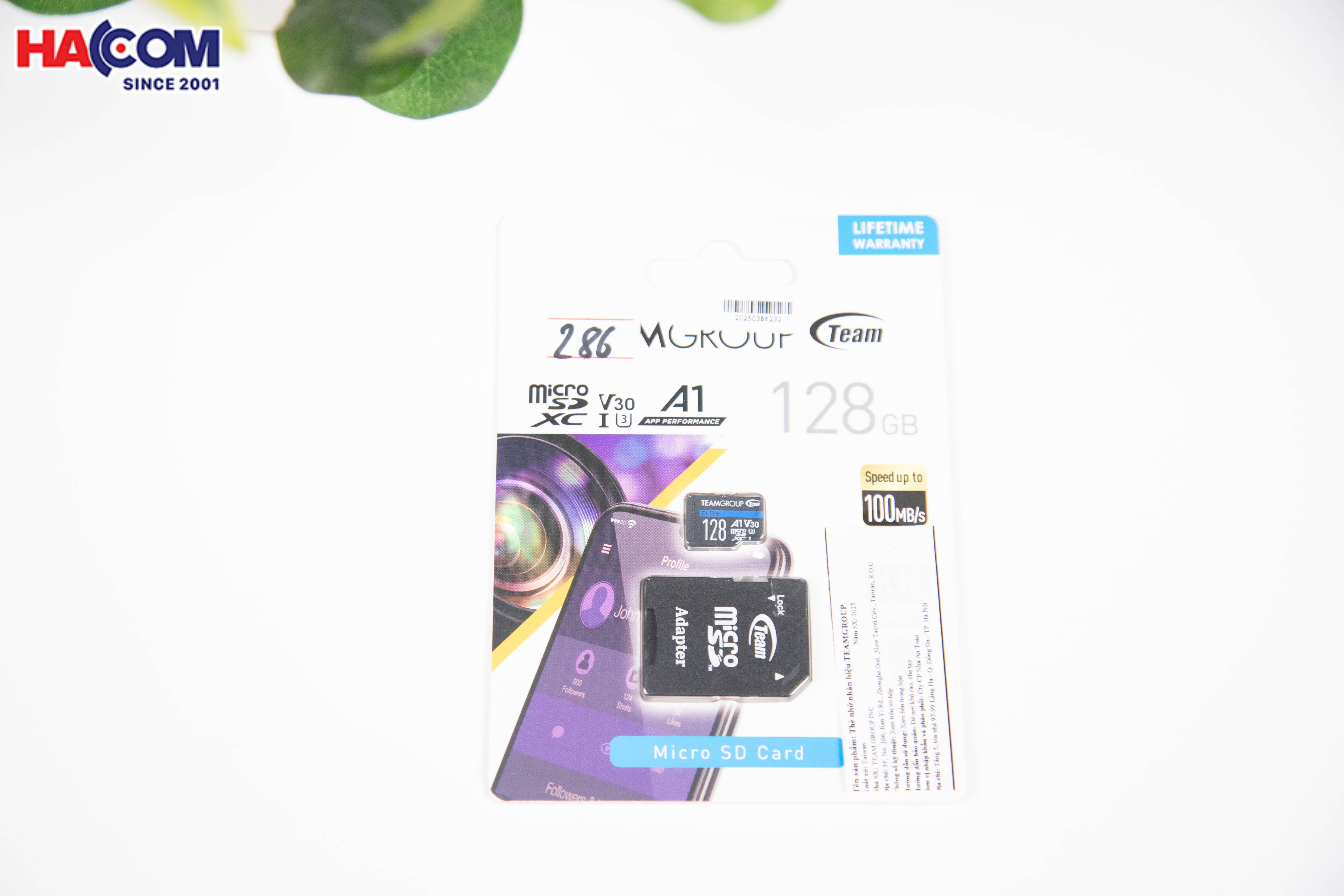 Thẻ nhớ Teamgroup 128GB UHS-I MicroSDXC, A1,V30,U3, Speed 100MB/s, UltraHD 4K (TEAUSDX128GIV30A103) 2