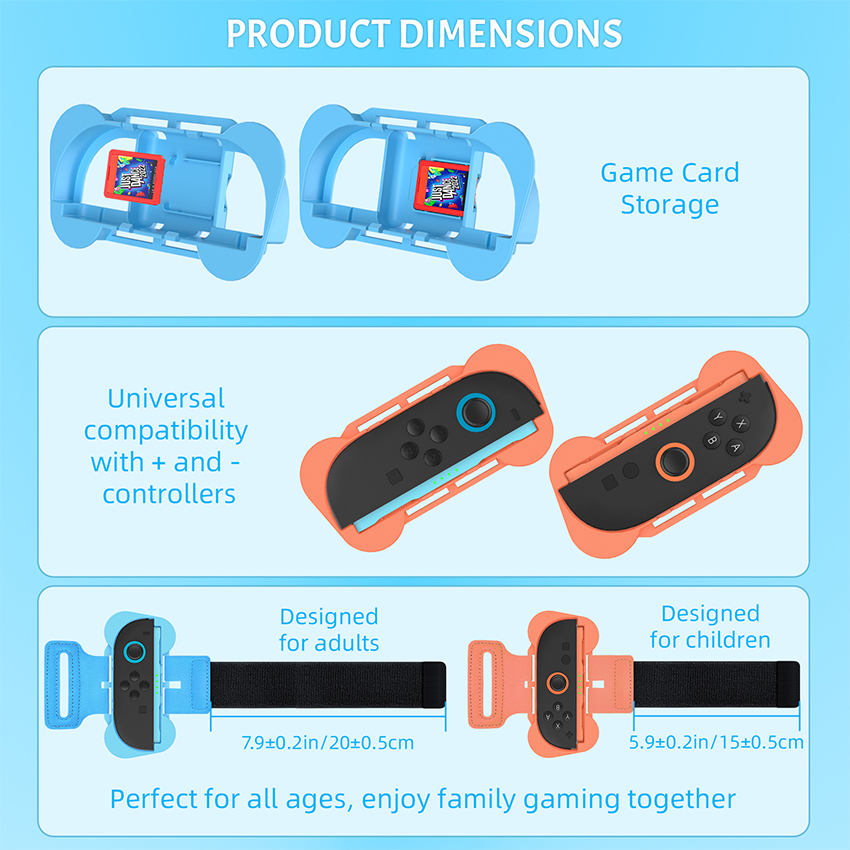 Dây đeo cổ tay Wrist Strap for Switch 2 Dancing Game (2 in 1 pack) JYS-NS2262 6
