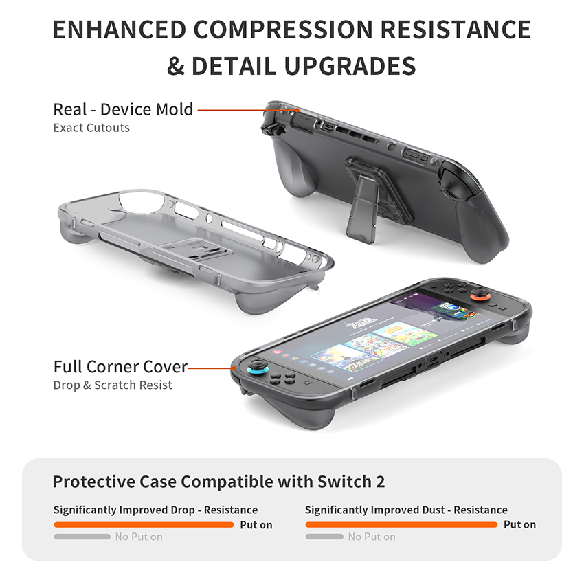 Ốp lưng bảo vệ có chân đế TPU Case for Switch 2 màu xám JYS-NS230122025/op-lung-bao-ve-co-chan-de-tpu-case-for-switch-2-mau-xam-jys-ns2301-9.jpg 7
