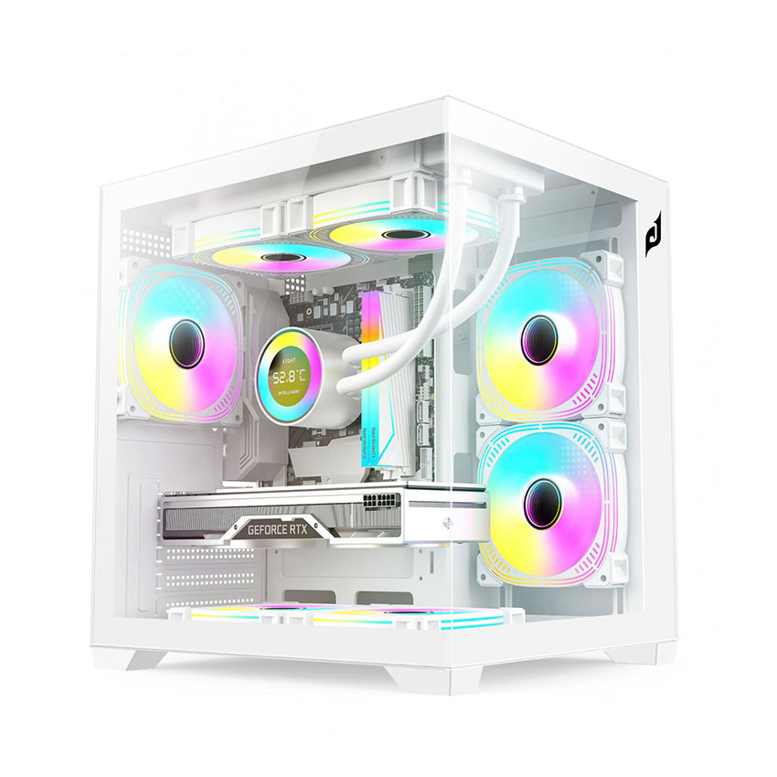 Vỏ Case EDRA ECS1507 White (mATX/0 fan) - Hình 2
