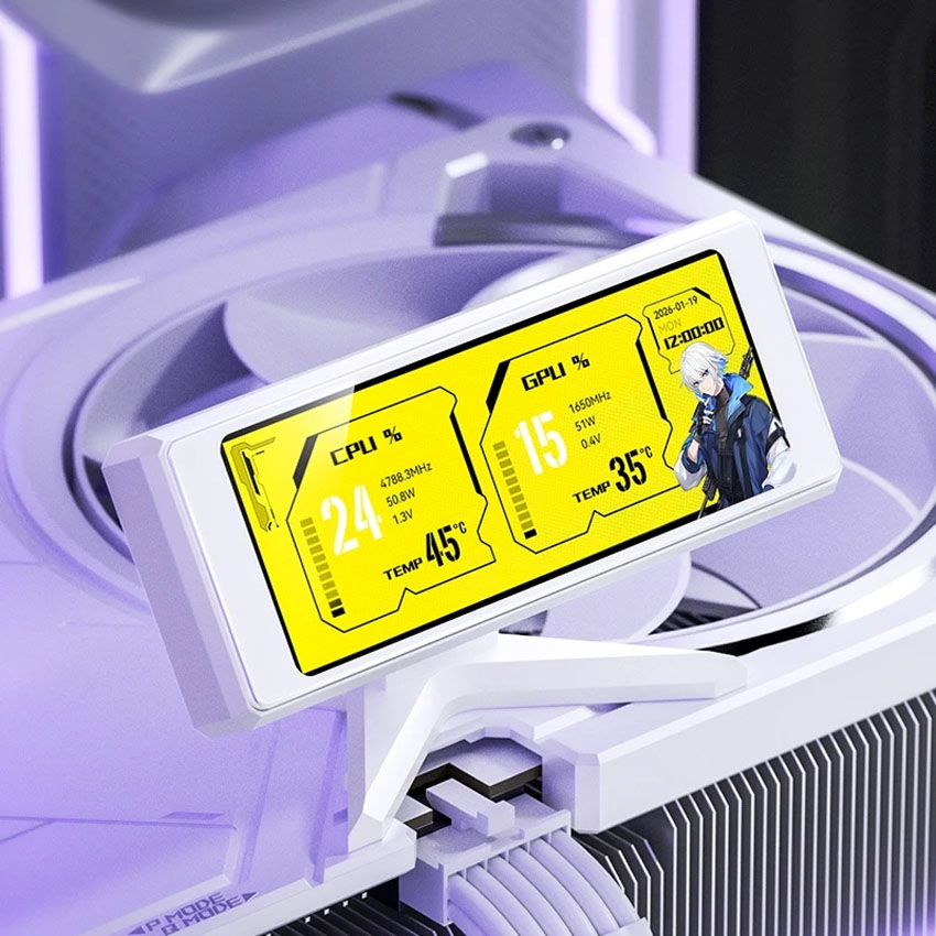 Màn hình trang trí case JONSBO DS339 White (3.39 inch) - Hình 3