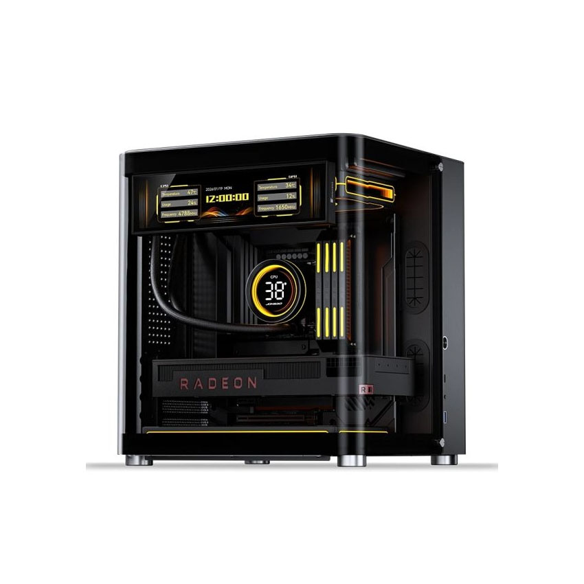 Màn hình trang trí case JONSBO DS916 Black (9.16 inch) - Hình 6