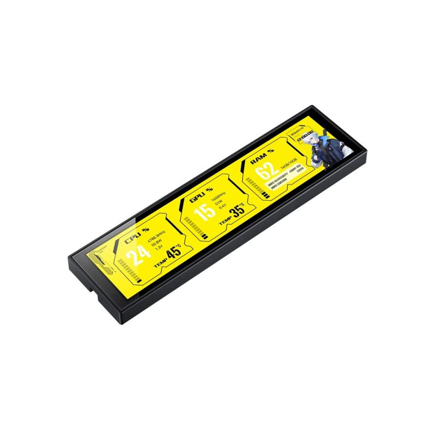 Màn hình trang trí case JONSBO DS916 Black (9.16 inch) chính hãng