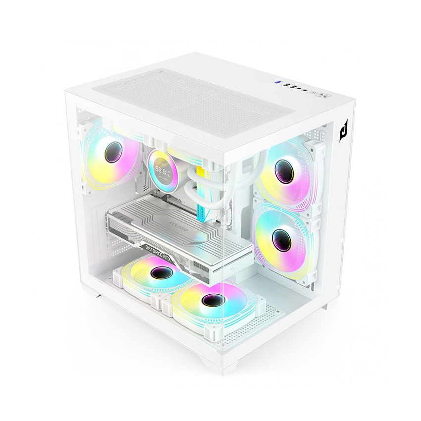 Vỏ Case EDRA ECS1507 White (mATX/0 fan) - Hình 3