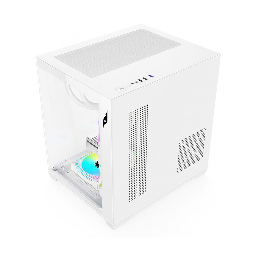 Vỏ Case EDRA ECS1507 White (mATX/0 fan) - Hình 4