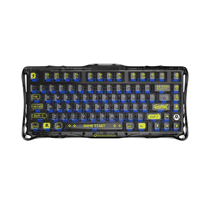 Bàn phím GravaStar Mercury K1 Lite (Transparent Black) chính hãng