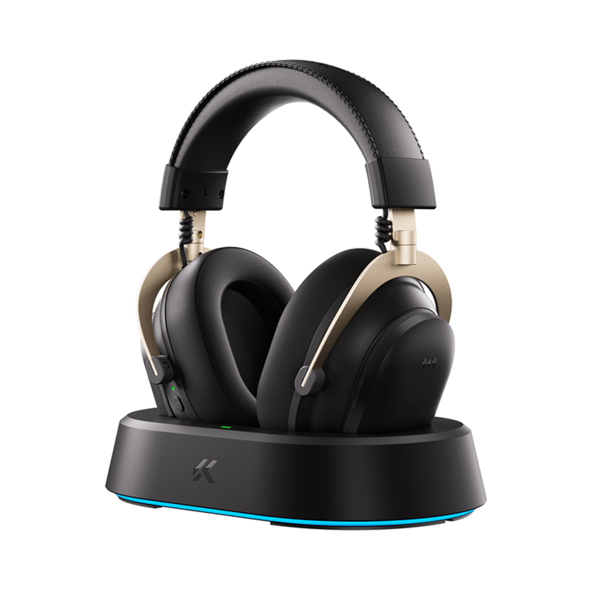 Tai nghe Gaming MCHOSE V9 Turbo Wireless - Black Gold chính hãng