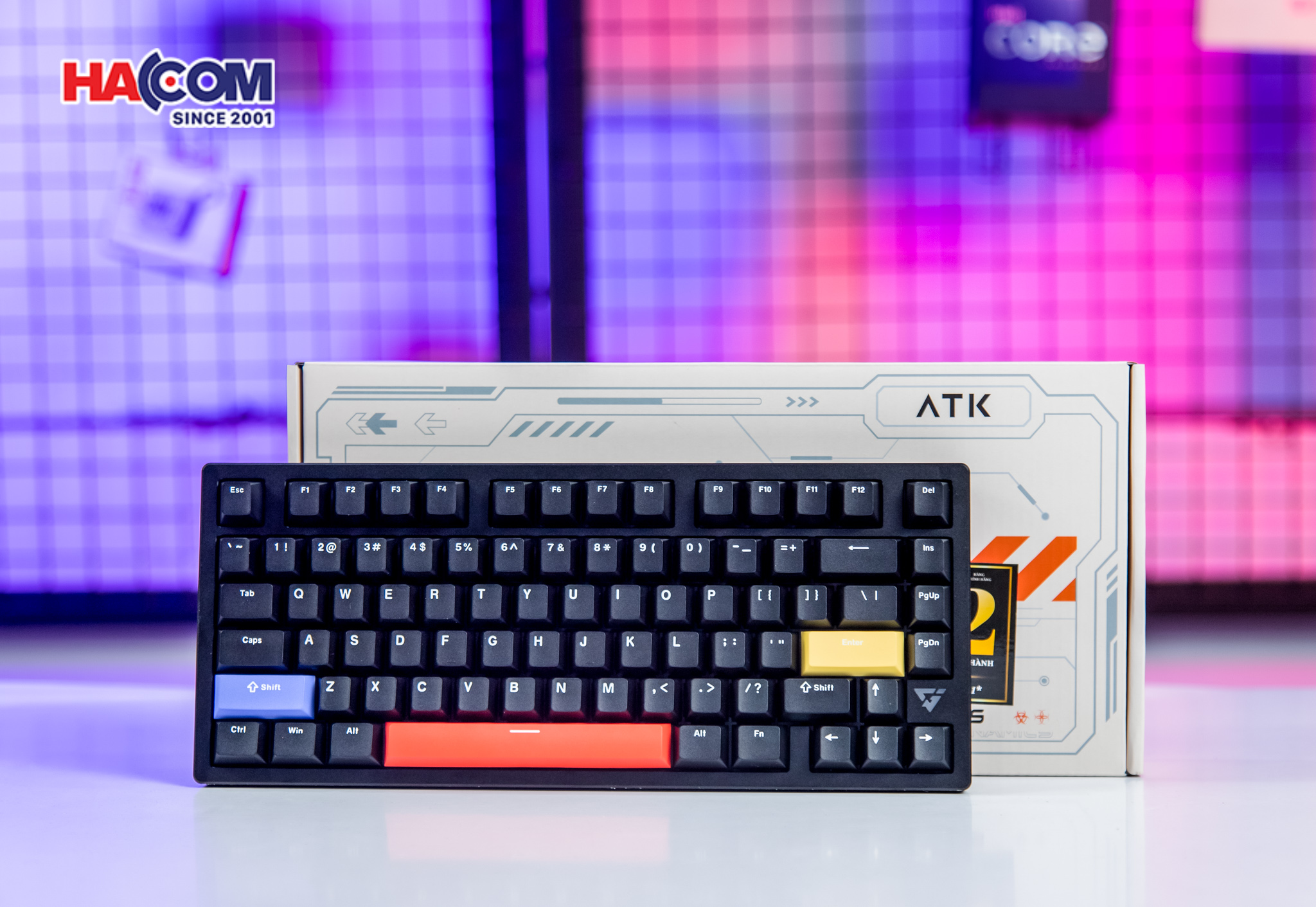 Bàn phím cơ ATK V75X Black Obsidian Switch 6