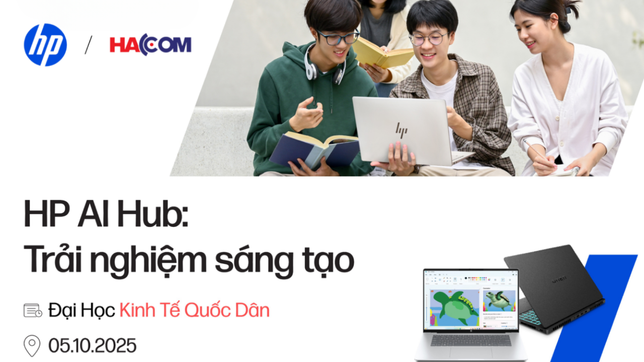 HP x HACOM: HP AI HUB 2025 – Đồng hành cùng Đại học Kinh tế Quốc dân NEU với công nghệ AI
