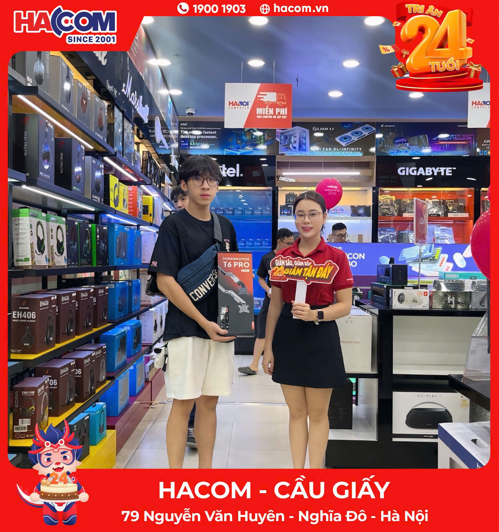 khach_hang_Giá đỡ màn hình HumanMotion T6 Pro 2025 SLV 7