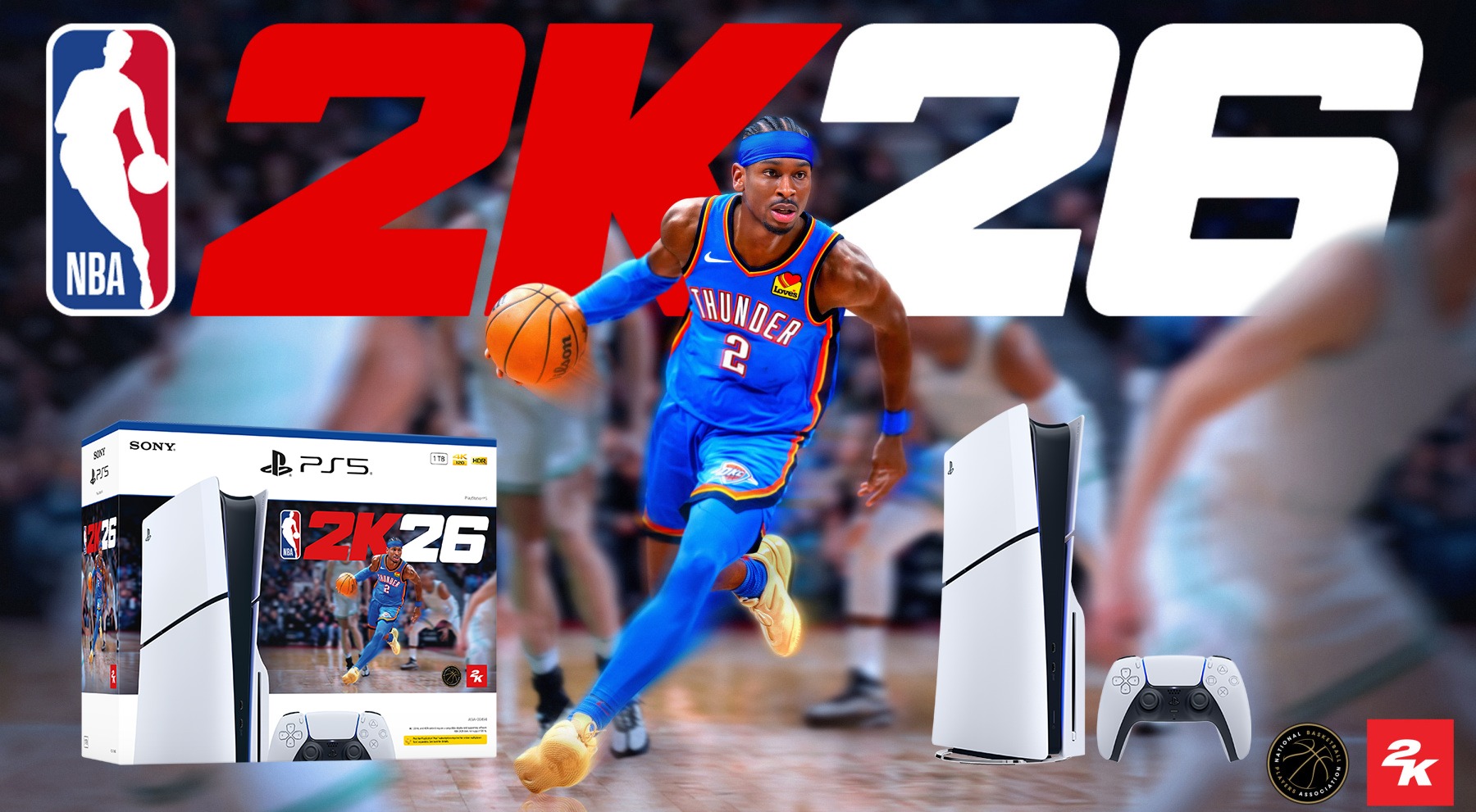  Máy Chơi Game Sony Playstation 5 (PS5) Slim Console - NBA 2K26 Bundle 1