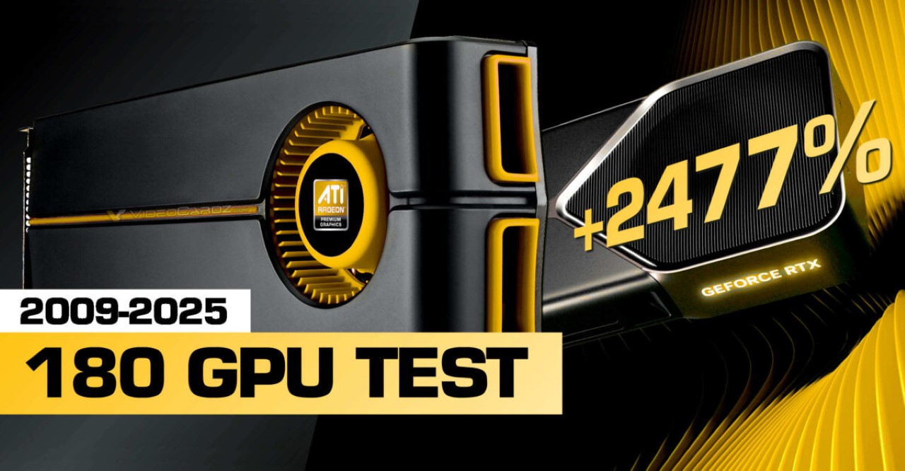 PC Games Hardware thử nghiệm 180 GPU từ 2009-2025