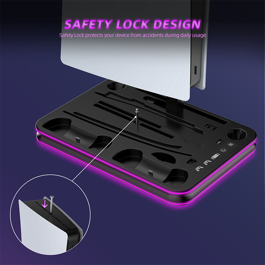 Đế sạc đa năng JYS cho Máy PlayStation 5 Pro / Slim JYS (JYS-P5225) Màu Đen 3