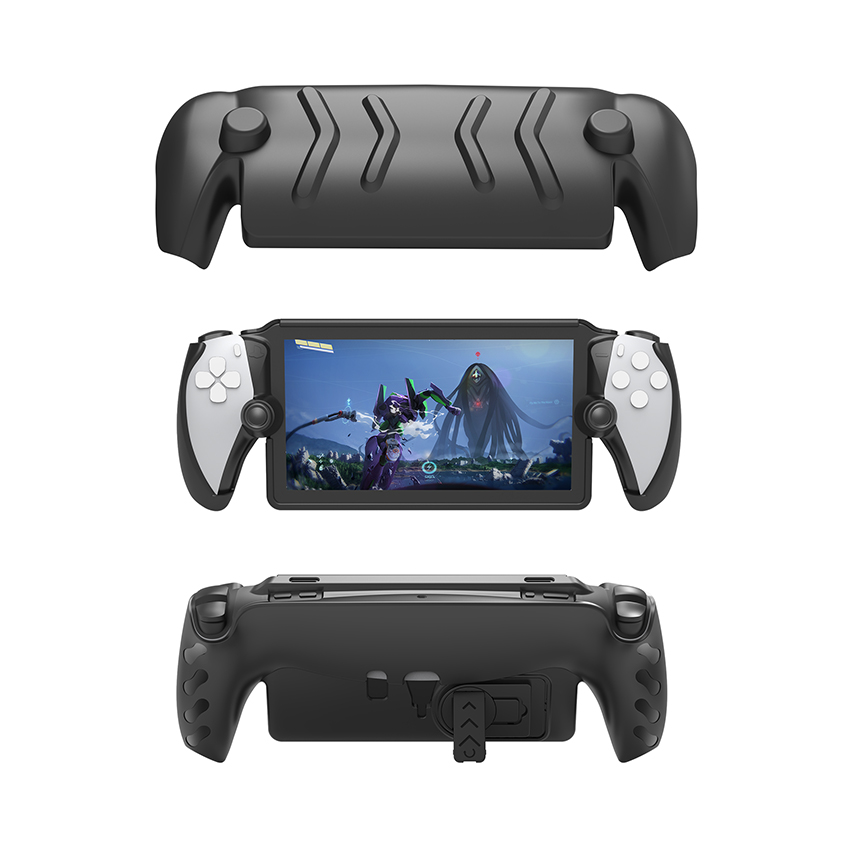 Ốp nhựa TPU kèm cover mặt trước cho Playstation Portal màu đen (JYS-P5188) 1