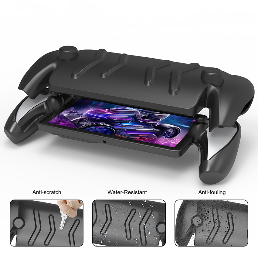 Ốp nhựa TPU kèm cover mặt trước cho Playstation Portal màu đen (JYS-P5188) 5