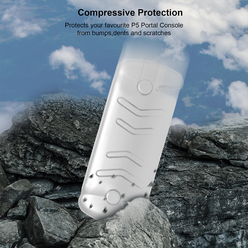 Ốp nhựa TPU kèm cover mặt trước cho Playstation Portal màu trắng (JYS-P5188) 3