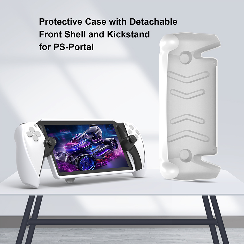 op nhua tpu kem cover mat truoc cho playstation portal mau trang jys p5188 8