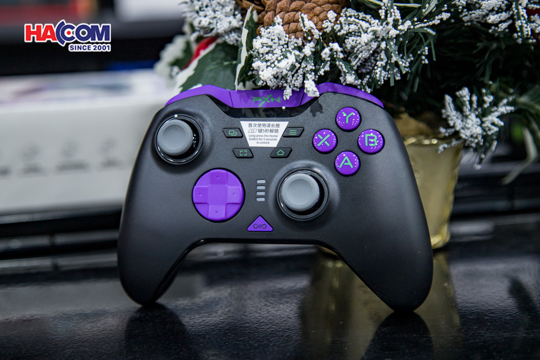 Tay cầm chơi game không dây PXN P5 8K Màu Đen Pha Tím 8