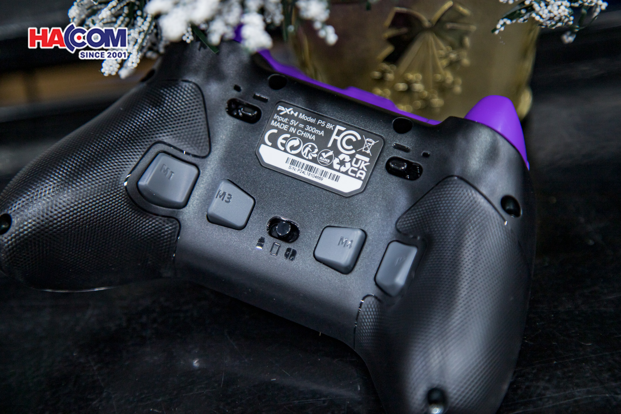 Tay cầm chơi game không dây PXN P5 8K Màu Đen Pha Tím 12