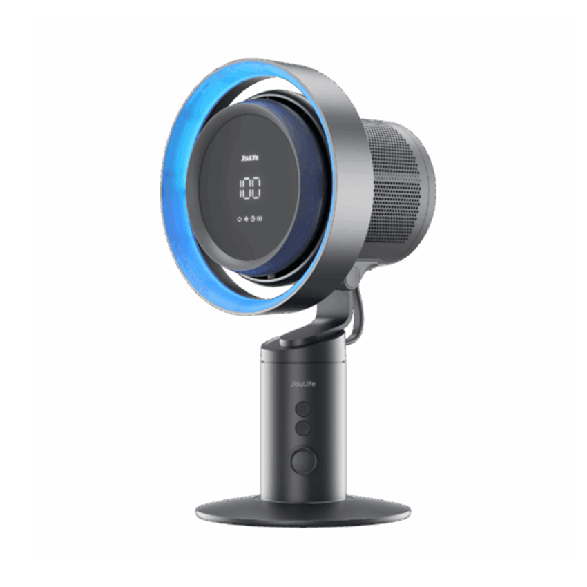 Quạt Để Bàn Cao Cấp Jisulife Pro3 10000mAh Màu Đen - Hình 2