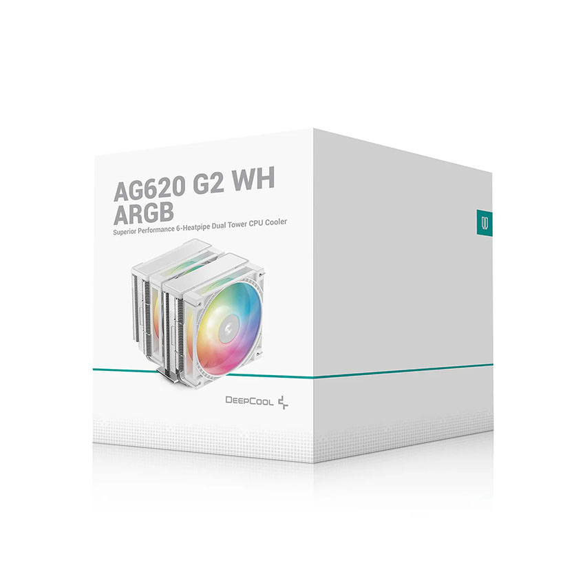 Tản nhiệt khí CPU DEEPCOOL AG620 ARGB Dual Tower WH White - Hình 5
