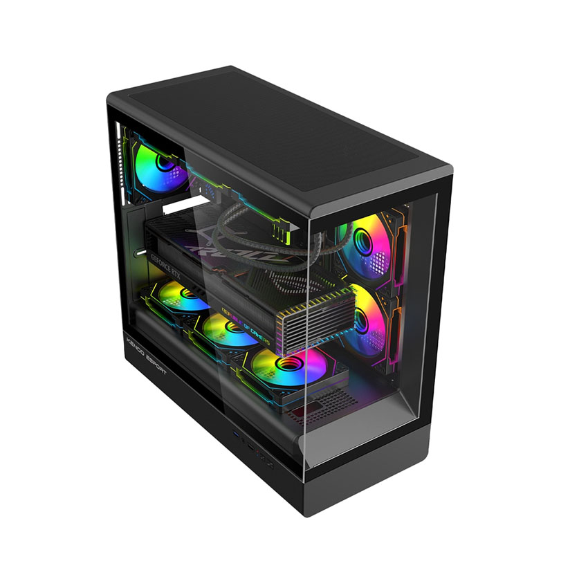 Vỏ case KENOO KENOO ESPORT AK420 - Đen (ATX0 fan) 1