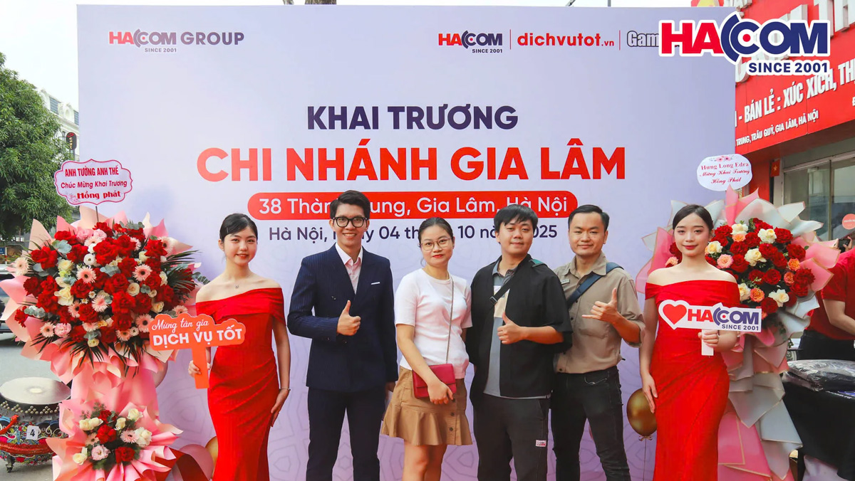 HACOM bùng nổ khuyến mại: Khai trương thêm 3 chi nhánh mới – Khẳng định vị thế dẫn đầu ngành công nghệ