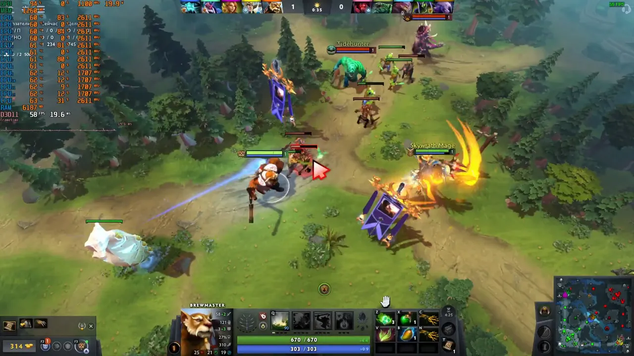 IdeaPad Slim 3 15IRH10 chơi dota 2