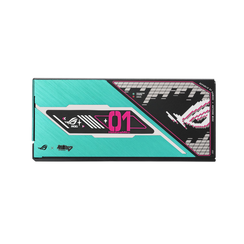 Nguồn Asus ROG THOR 1200P3 Gaming - Hatsune Miku Edition ( 80 Plus Platinum/ATX3.1/Full Modular/Màn oled) 8