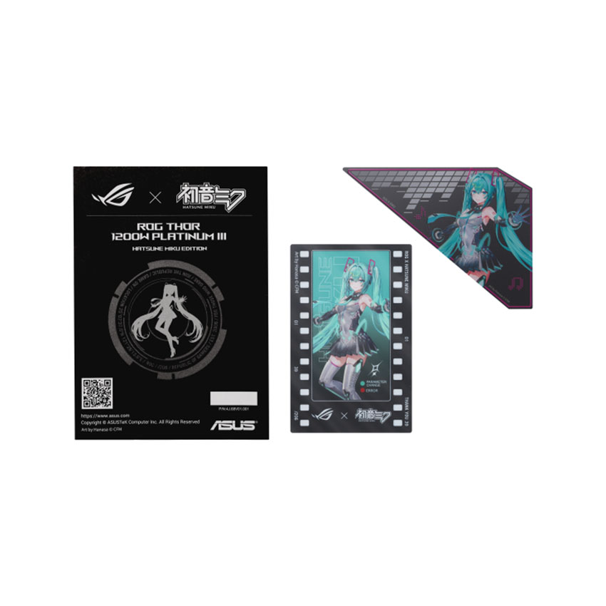 Nguồn Asus ROG THOR 1200P3 Gaming - Hatsune Miku Edition ( 80 Plus Platinum/ATX3.1/Full Modular/Màn oled) 11