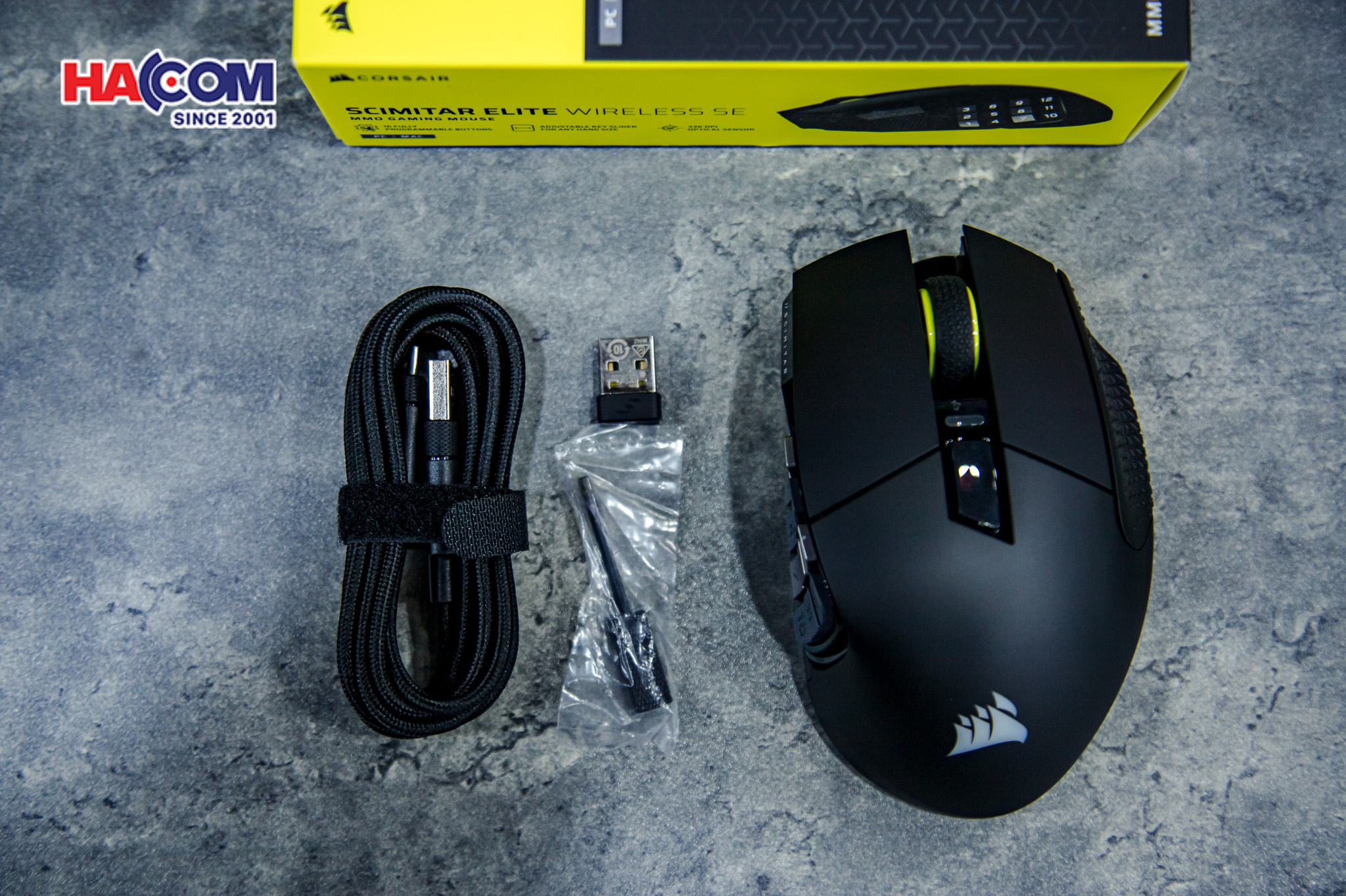 Chuột không dây Corsair SCIMITAR ELITE SE Black (CH-9314014-AP) 19