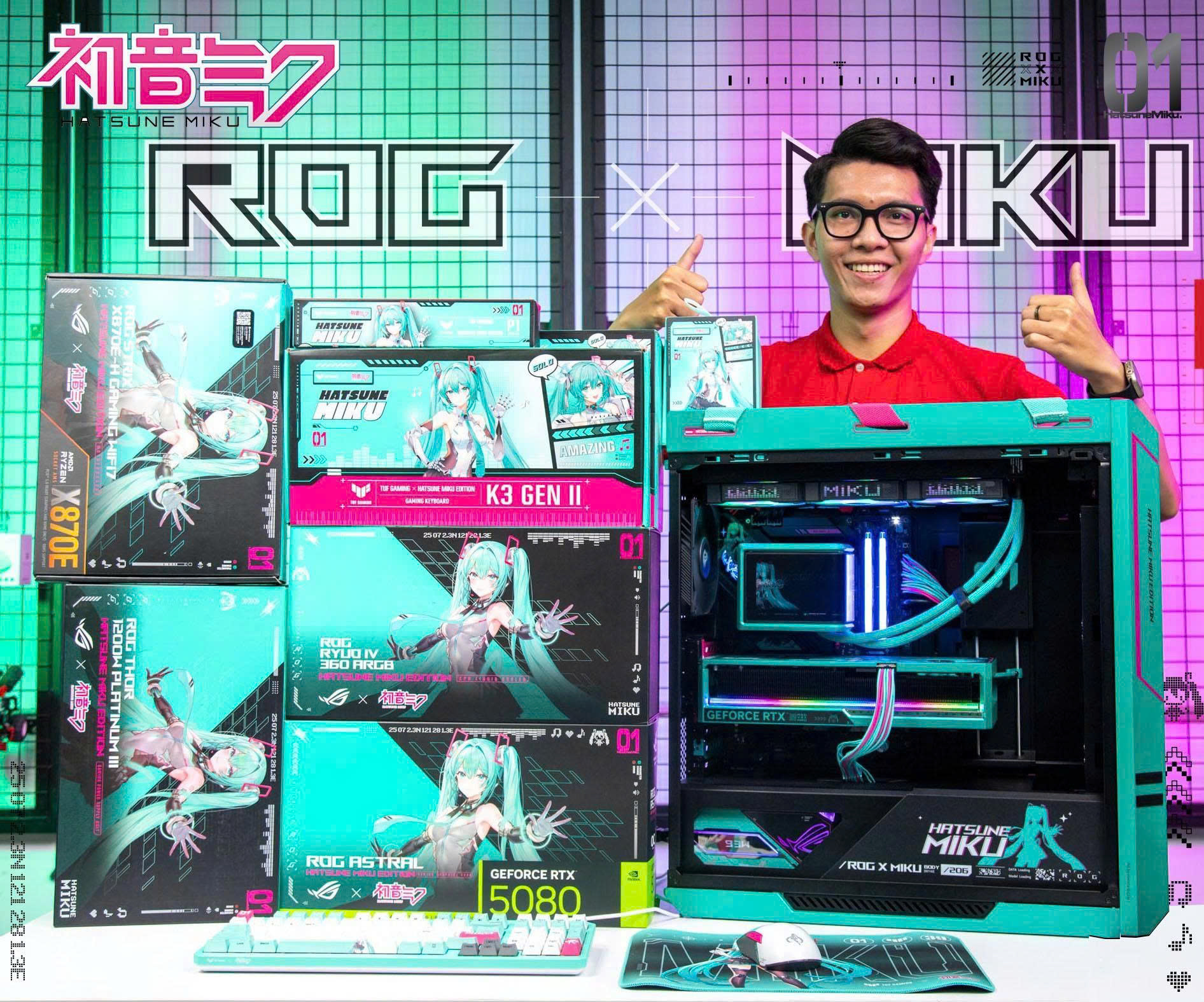 Tản nhiệt nước ASUS ROG RYUO IV 360 ARGB Hatsune Miku Edition 11