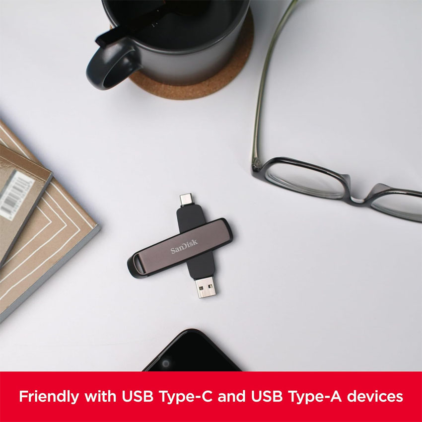 USB SanDisk Extreme PRO Dual Drive - 512GB, up to  ReadWrite 1,000MBs900 MBs - SDDDE1-512G-G46 2