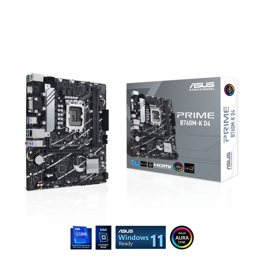 Mainboard ASUS PRIME B760M-K D4 - Cũ đẹp (Box) - Hình 1