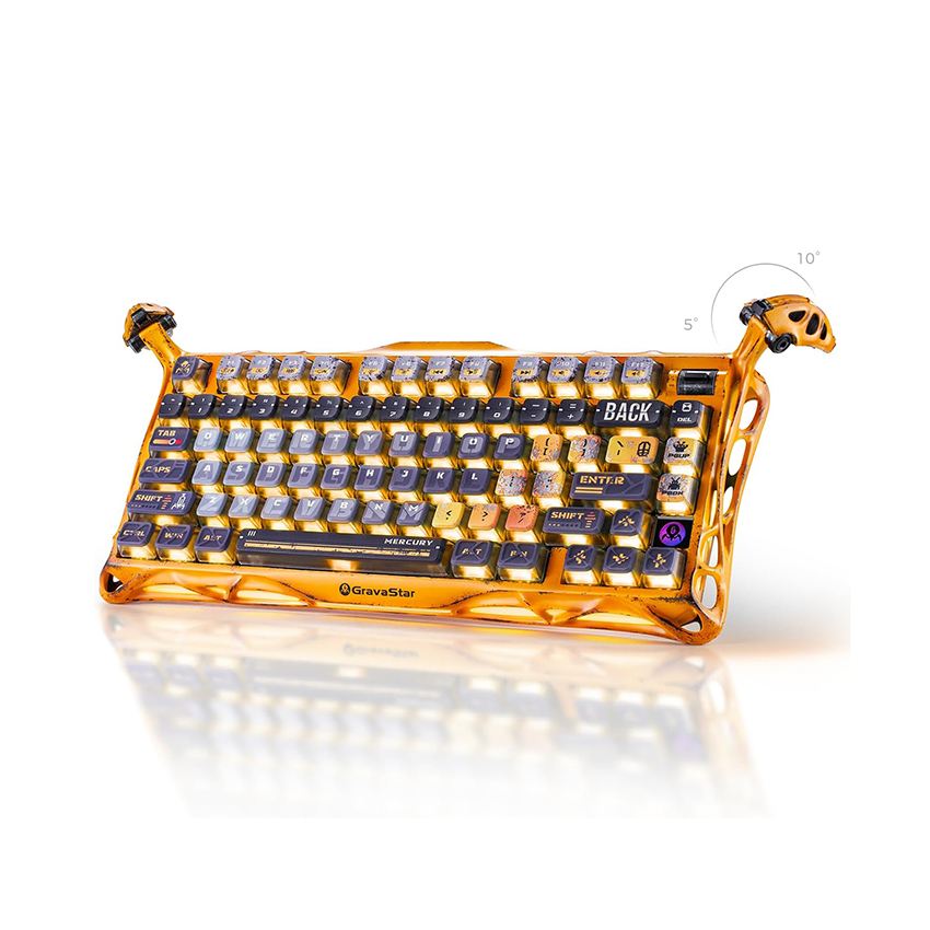 Bàn phím GravaStar Mercury K1 Pro Special Edition (Battle-Worn Yellow) - Hình 3