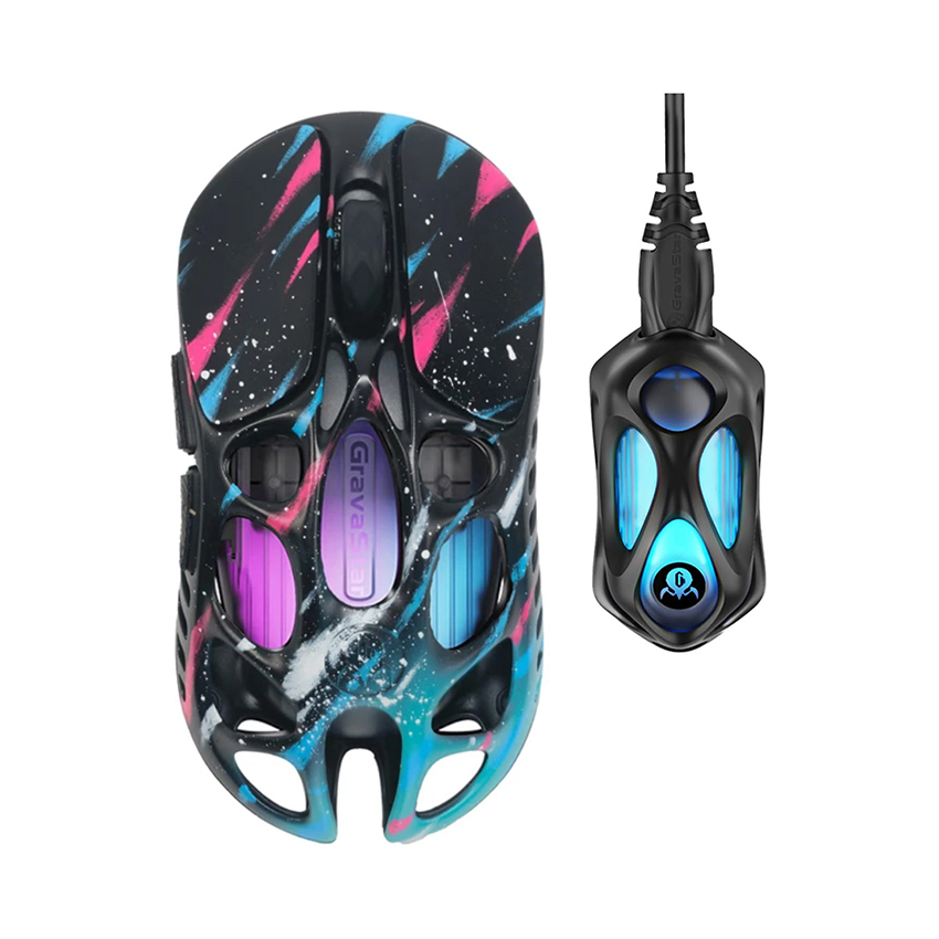 Chuột GravaStar Mercury X Pro + 8K Dongle Special Edition (Neon Graffiti) chính hãng