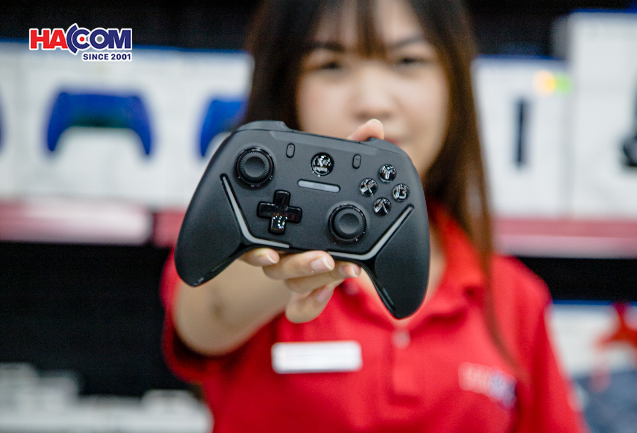 Tay cầm chơi game 2 chế độ kết nối có dây/ không dây Rapoo V610M 5