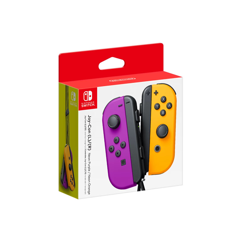 BỘ 2 TAY CẦM JOY-CON (L/R) WIRELESS CONTROLLERS FOR NINTENDO SWITCH - NEON PURPLE/NEON ORANGE