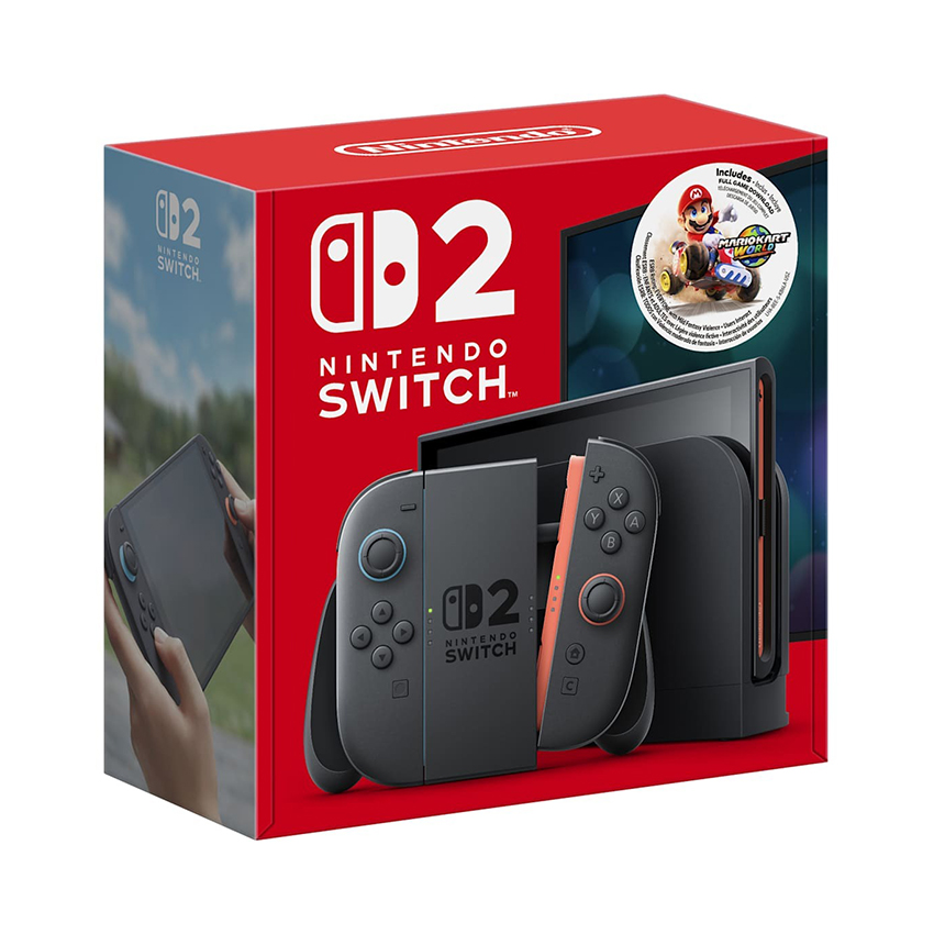 Máy chơi game Nintendo Switch 2 + Mario Kart World Bundle