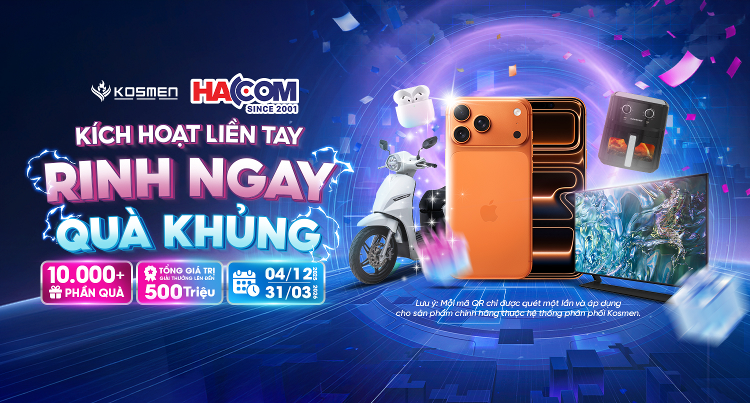 MUA MÁY HÚT ẨM KOSMEN CHÍNH HÃNG ĐỨC – TRÚNG QUÀ KHỦNG CÙNG HACOM