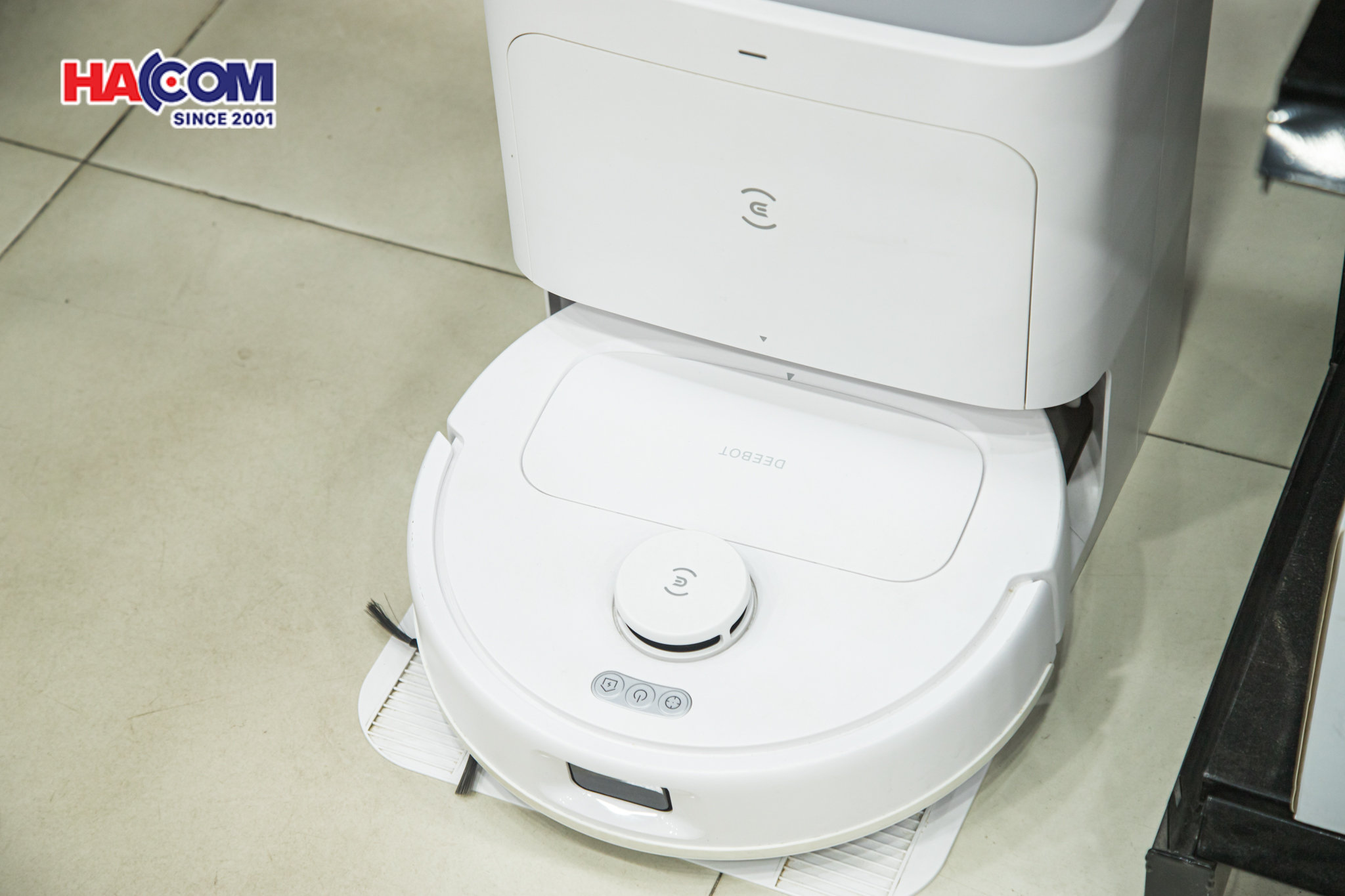 Robot hút bụi lau nhà Ecovacs N30 Pro Omni màu trắng 14