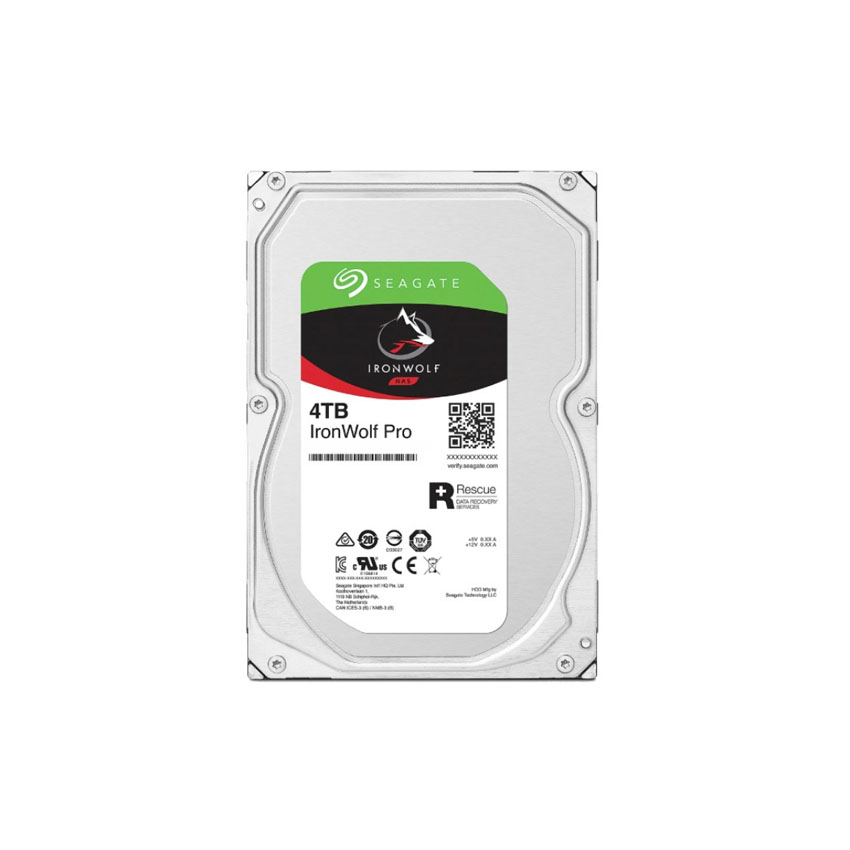 Ổ cứng HDD Seagate Ironwolf Pro 4TB 3.5 inch, 7200RPM, SATA3, 256MB Cache (ST4000NT001)