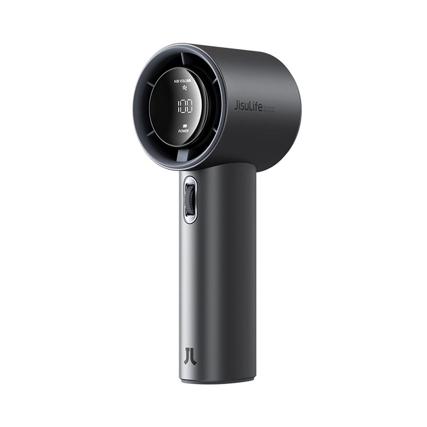 Quạt Cầm Tay Cao Cấp Jisulife FA53 PRO 5000mAh Màu Xám Đậm - Hình 3