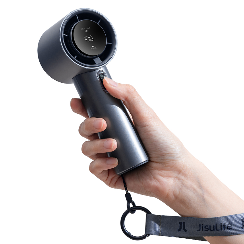 Quạt Cầm Tay Jisulife FA53 ABS 3600mAh Màu Xanh Đậm - Hình 3