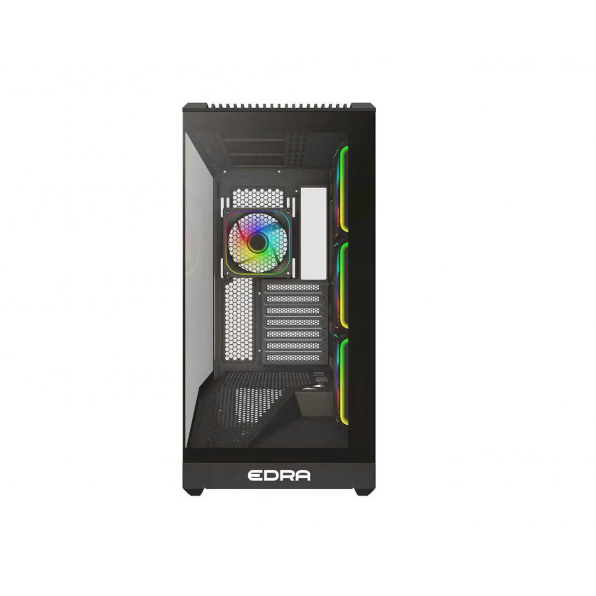 Vỏ Case EDRA ECS1508 Black (ATX/0 fan) - Hình 3