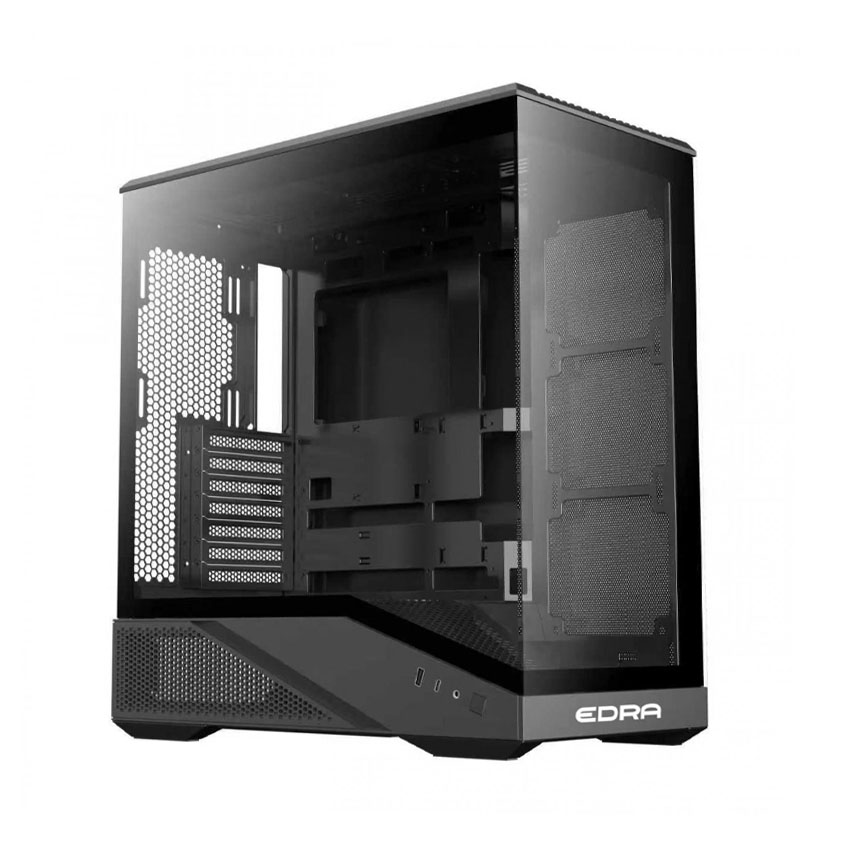 Vỏ Case EDRA ECS1508 Black (ATX/0 fan)