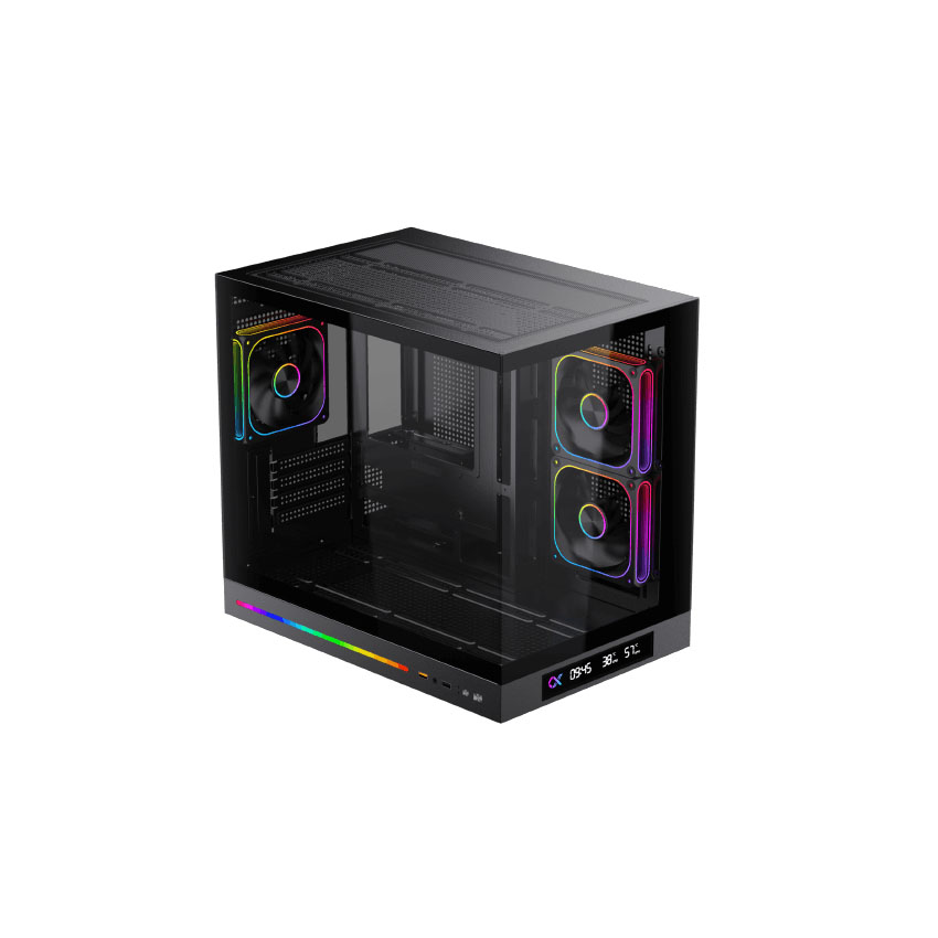 Vỏ case XIGMATEK Cloud M DGT 3AF (mATX/3 Fan/màn hình Digital) - Hình 3